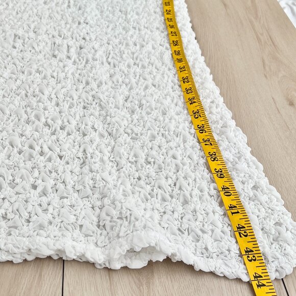 Halden London White Venus Luxury Stretch Bubble Maxi Skirt Size M / Pastel Goth - Picture 9 of 15